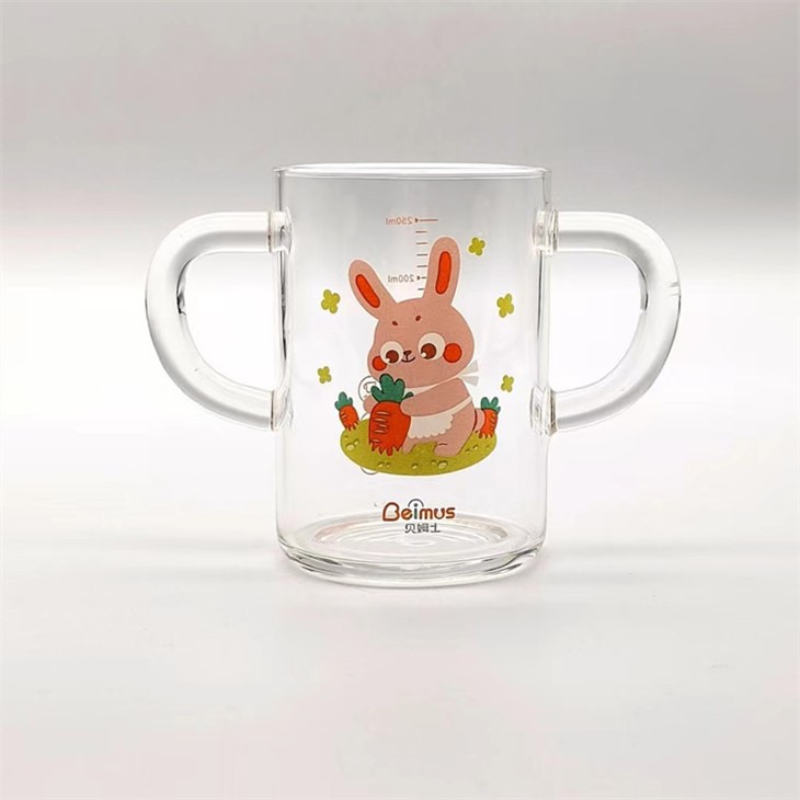 Children's Milk Cup With Cartoon Printing Scale