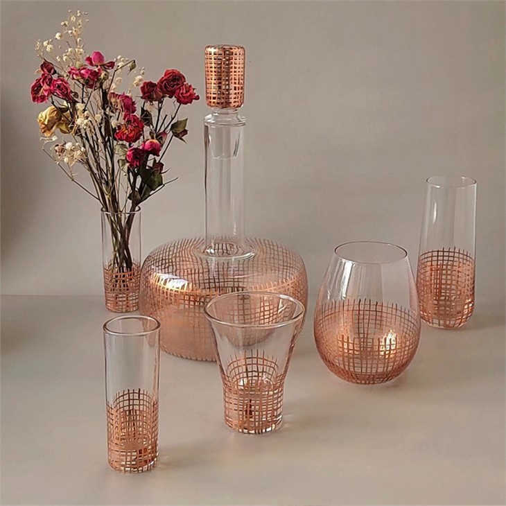 Rose Gold Line Tableware Suit